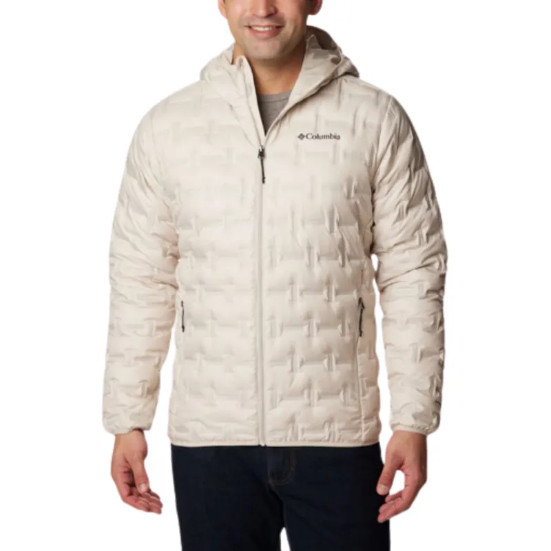 Men's Delta Ridge Down Hooded Jacket in Dark Stone